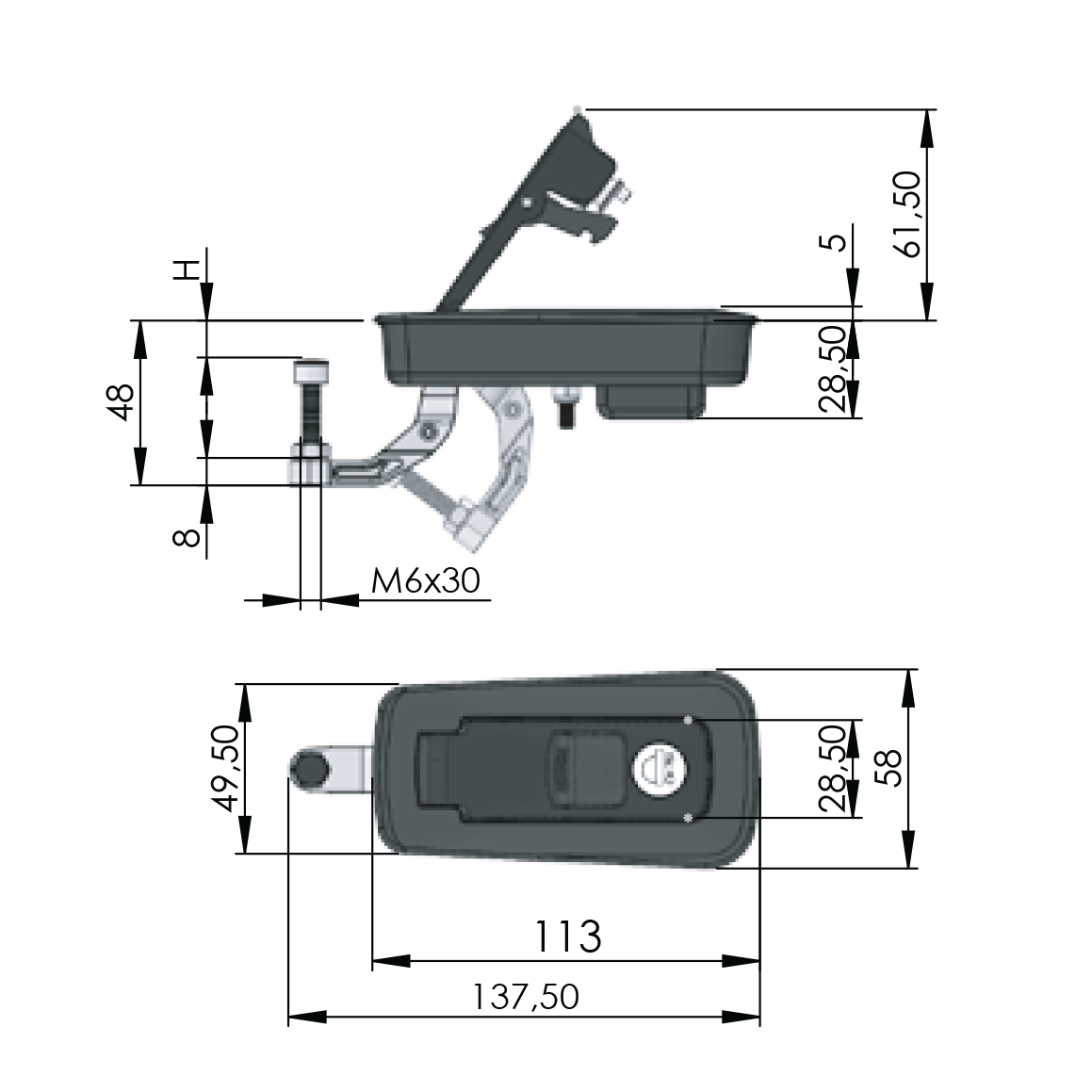 LOCKING FLUSH COMPRESSION LATCH Compression Locks NZ Parts Online Ltd
